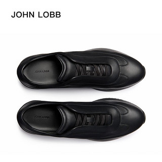 JOHN LOBB【冬】男士River黑色小牛皮运动鞋 6H(40.5)