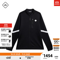 金林德伯格(J.Lindeberg)商场同款秋季GOLF快干舒适潮流撞色中层外套男523433021 RPR黑色 170/92A(S)
