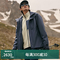 KOLON SPORT 可隆三合一冲锋衣 男子户外运动透湿防水夹克 LHJK3WNT93-GB 灰蓝 175/L