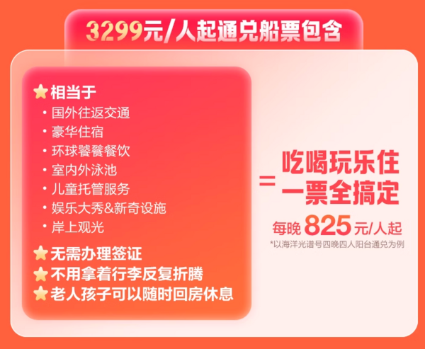 一年一次寒假抄底价！适合扶老携幼错峰游！皇家加勒比海洋光谱号游轮 上海出发日韩4/5晚航次通兑