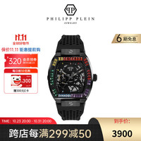 PHILIPP PLEIN手表 自动机械 防水时尚潮流男士腕表 黑色手表 44mm PWBAA0621