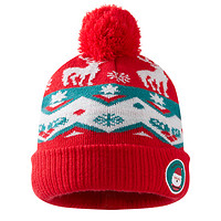 361° 儿童冬季保暖针织毛线帽 红色