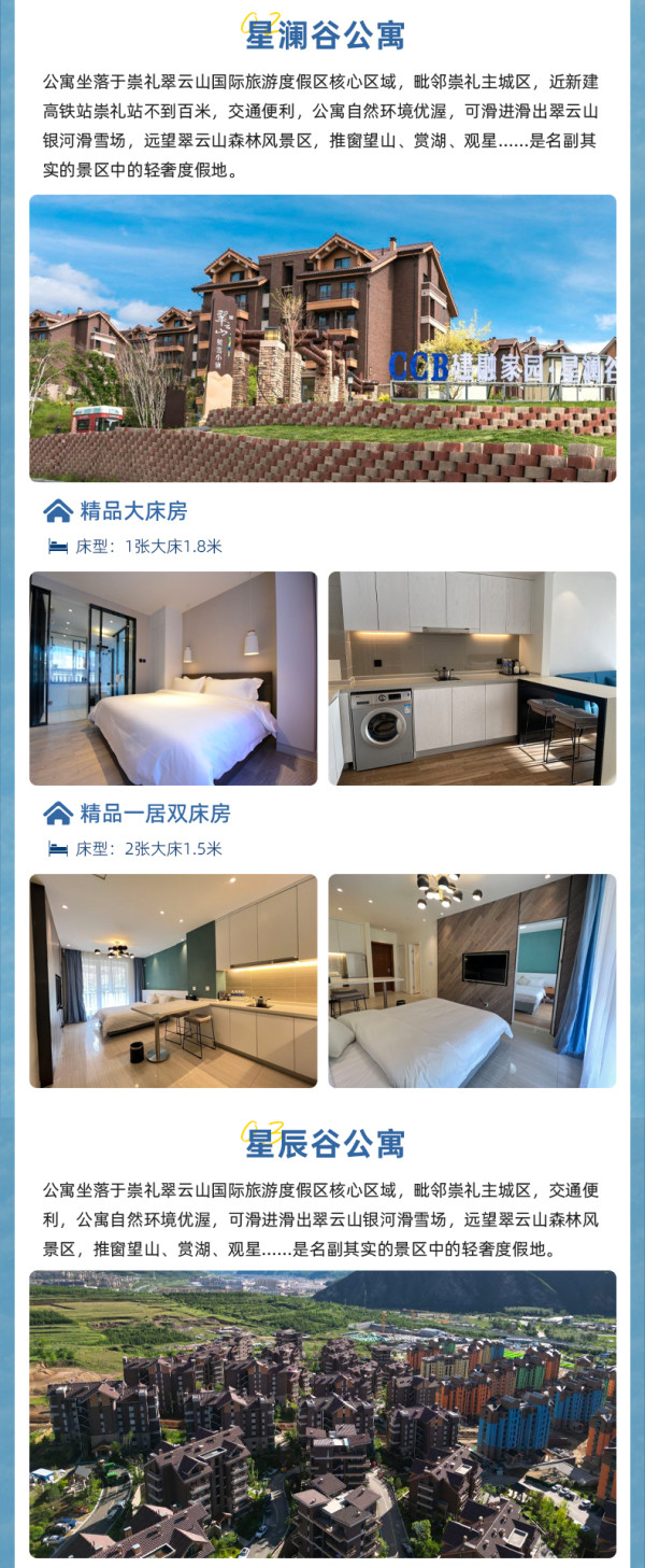 位于华北的滑雪胜地!张家口崇礼翠云山滑雪场套餐 4店1-2晚通兑(含双早+双人滑雪)
