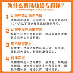 瓜洲牧 买1送1猫粮幼猫专用1到3月奶猫2个月猫奶糕4到12月小猫全价共5斤