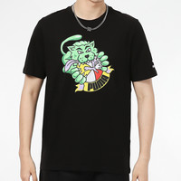 Puma彪马男装套头衫宽松休闲服短袖印花运动服T恤衫532612-01