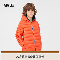 AIGLE艾高2021年秋冬M56001童WR防泼水保暖舒适轻量羽绒服 亮红色 4A