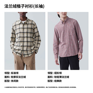 UNIQLO 优衣库 男女装法兰绒格子衬衫