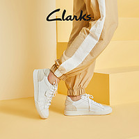 Clarks 其乐 女鞋春夏时尚复古跑步鞋厚底休闲运动板鞋小白鞋女