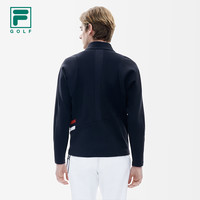 FILA斐乐男士运动棉衣短款户外休闲薄款高尔夫LOGO印花外套