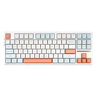 新补货：VGN V87 87键 2.4G蓝牙 多模无线机械键盘 果冻橙 草莓布丁轴 RGB