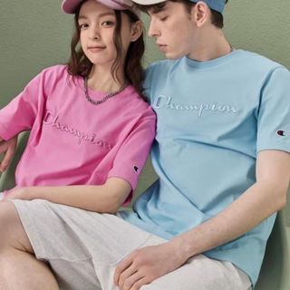  Champion t恤男女短袖款立体刺绣字母休闲上衣潮流夏装