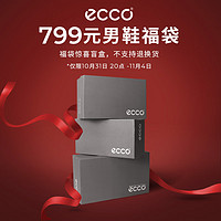 ecco 爱步 男鞋799元限量福袋（内含2双鞋，不支持退换货介意慎拍）