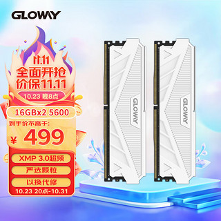 GLOWAY 光威 32GB(16GBx2)套装 DDR5 5600 台式机内存条 天策系列 助力AI