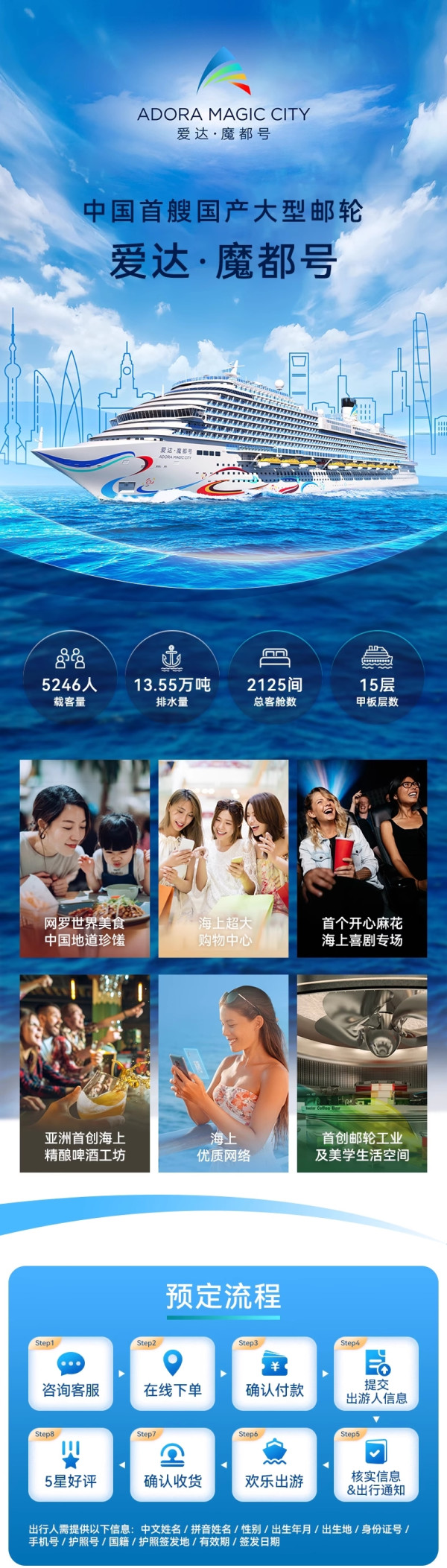 均2100元起!一价通兑!爱达魔都号5天4晚通兑(上海出发,日韩航线)