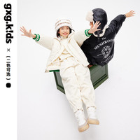 gxg.kids 童装儿童羽绒服23冬棒球服加厚外套男女童 黑色 160cm