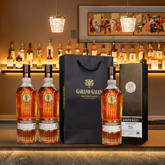 Gelanminuo 格兰米诺 英国进口苏格兰 威士忌40度蒸馏酒700ml *2双瓶装 带礼袋格兰加仑