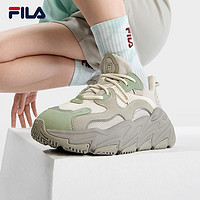 FILA 斐乐 官方WAVE女鞋跑步鞋2023秋季新款复古运动鞋海浪老爹鞋