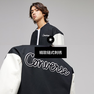 CONVERSE 匡威 春季男休闲学院风拼色棒球服夹克外套10025514