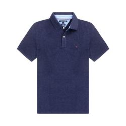 tommy hilfiger 汤米·希尔费格 纯色左胸刺绣小旗帜logo短袖polo衫
