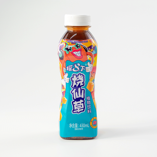 摇8下烧仙草430ml*6瓶植物萃取饮料即食奶茶diy仙草冻