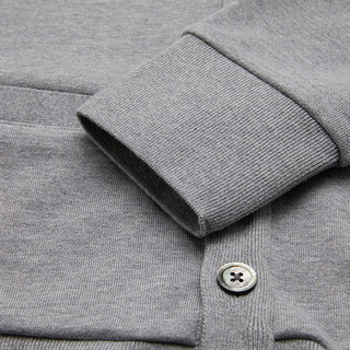 汤姆 布朗（THOM BROWNE）男士灰色棉质4条纹V领休闲针织开衫 MJT167A 00535 055 3