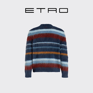 ETRO 艾绰 胶囊系列 男士圆领针织衫 232U1N93096780200 海军蓝 L