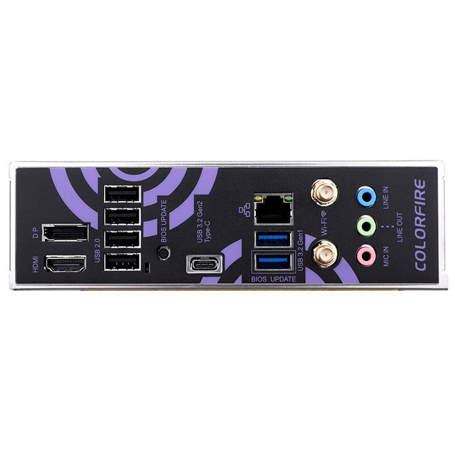 COLORFUL 七彩虹COLORFIRE B760M-MEOW WIFI D5暗影紫M-ATX主板（INTEL