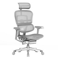 保友办公家具 金豪e 2代高端人体工学椅 银白色 Q4.0版 美国网 精英版