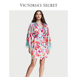 VICTORIA'S SECRET 维多利亚的秘密 女士蕾丝缎面睡袍