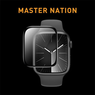 TGVI'S 苹果手表膜Apple Watch Series9钢化膜全屏覆盖防刮保护膜抗指纹防水防尘 s9 41mm 基材超清全屏防水防尘 S7/S8/S9通用 买一贈一3D热弯曲面全屏覆