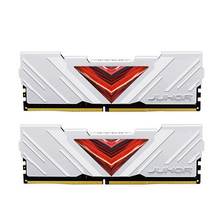 JUHOR 玖合 忆界系列 白甲 DDR4 3600MHz 台式机内存 马甲条 白色 32GB 16GBx2