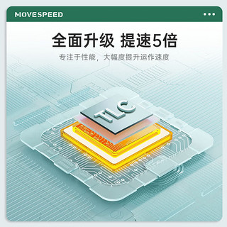 MOVE SPEED 移速 2TB 移动固态硬盘 (PSSD) ssd移动硬盘 支持手机直连 TLC颗粒读数550MB/S 小巧 外接大容量