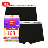 Calvin Klein Underwear Calvin KleinCK内裤青少年儿童男童平角内裤2条装 B70B792000 001黑色 8-10岁