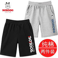 BoBDoG 巴布豆 男童短裤纯棉运动裤中大童休闲裤夏装裤子儿童中裤五分裤潮