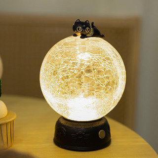 大英博物馆客厅桌面摆件安德森猫巴斯特萌猫裂纹氛围灯夜灯结婚 安德森猫裂纹氛围灯