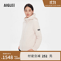 AIGLE【11.11】AIGLE艾高户外保暖耐穿全拉链抓绒衣女 蘑菇粉 AQ303 34(155/80A)