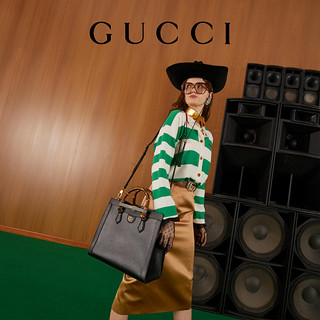 GUCCI古驰Gucci Diana系列竹节中号女士托特包