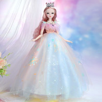 优起60厘米洋娃娃爱莎公主巴比娃娃小女孩玩具超大号智能音乐礼盒装 莉娜公主 灯光音乐版【送32CM娃娃】