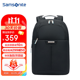 PLUS会员：Samsonite 新秀丽 电脑包双肩包男女背包旅行包果笔记本电脑包 13.3英寸 BP2黑色