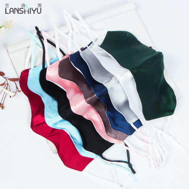 LANSHIYU 兰诗雨 真丝防晒口罩女薄款春夏桑蚕丝防紫外线透气棉成人遮脸面罩