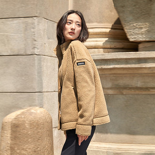 AIGLE 艾高 20保暖全拉链抓绒衣女 杻藤杏色 AW131 S(160/84A)