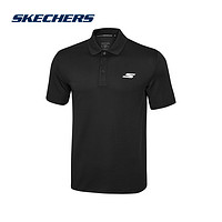 SKECHERS 斯凯奇 春夏新款男休闲经典翻领短袖百搭休闲运动T恤