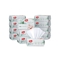 HUGGIES 好奇 天然植物棉柔巾干湿两用加厚婴儿棉柔巾80抽*12包