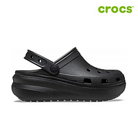 crocs 卡骆驰 韩国直邮Crocs古典优雅凉鞋儿童款黑色经典厚底舒适透气休闲日常