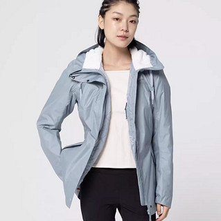 DECATHLON 迪卡侬 女子户外棉服防水外套 839857 冰蓝色 XL