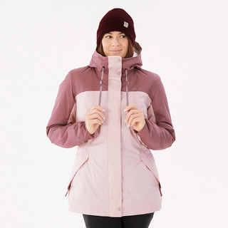 DECATHLON 迪卡侬 女子户外棉服防水外套 839857 石英粉/灰褐色 M