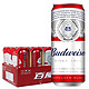 88VIP：Budweiser 百威 啤酒整箱经典醇正红罐拉格450ml*18听无礼袋聚会装