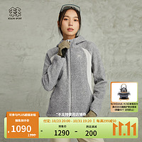 KOLON SPORT/可隆抓绒衣 女子户外透汽运动徒步露营保暖夹克外套【】 LKFJ3WN122-OG 橄榄绿 165/M