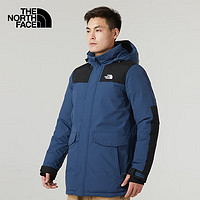 The North Face北面羽绒服男款秋冬户外防风防泼水保暖550蓬鹅绒夹克外套 HDC/蓝色 L