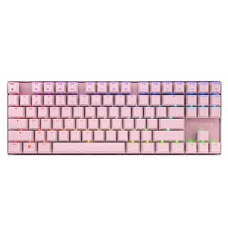CHERRY 樱桃 MX8.2TKL 87键 2.4G蓝牙 多模机械键盘 粉色 红轴 RGB